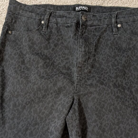 BUFFALO David Bitton "Hanna" High Rise Skinny Stretch Black/Gray Jeans; Size 14 - Picture 2 of 6